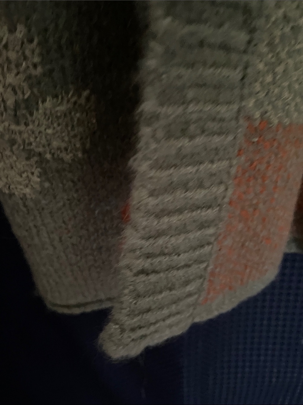POL Floral Stripe Open-Front Cardigan - Gray & Coral - Picture 11 of 14